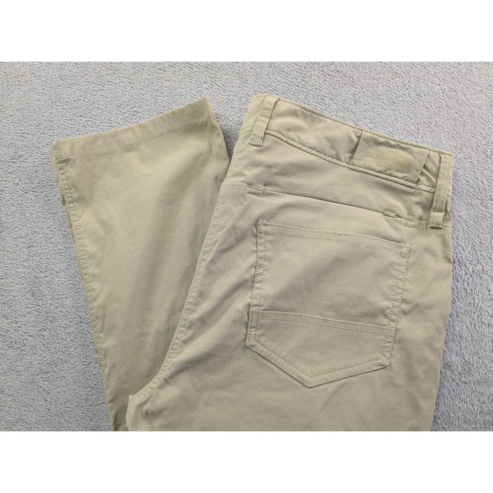 The North Face Mens Motion Pants 36 Short Khaki Tan Hiking Stretch Travel Chino